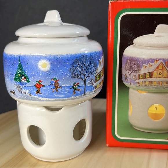 1988 Potpourri Press Christmas Holiday Room Scenter Warmer Candle - Picture 2 of 10